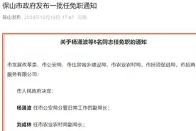云南保山市政府发布一批任免职通知，涉及18名干部图片