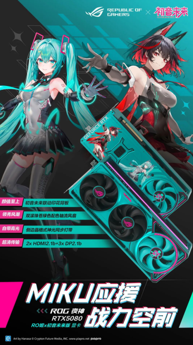 全线驾临 ROG×初音未来联名装备，终于登场