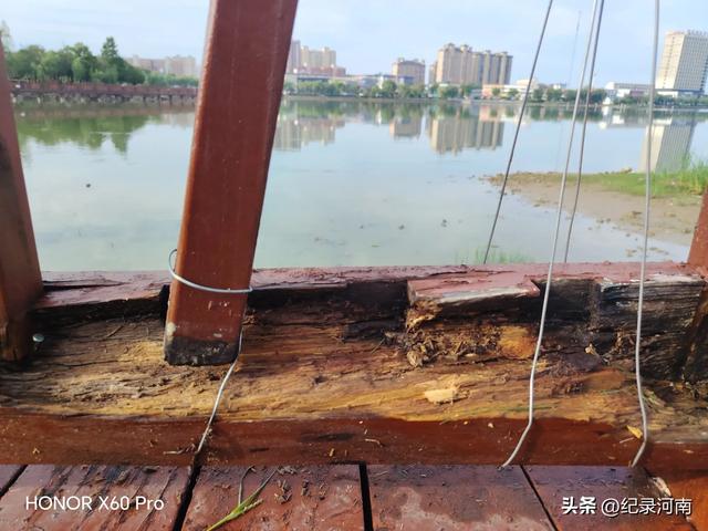 全国文明城市柘城县国家湿地公园榕湖斥巨资升级的人行栈道现状