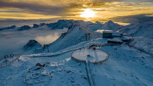 别再等！达古秋冬双景已上线，从彩林穿越到雪域
