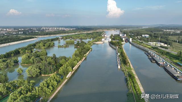 ​雨后京杭大运河与双龙湖湿地 繁忙与静谧共绘盛景