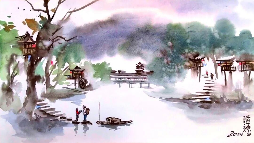 共绘湘西之美 长沙、龙山画家美术写生创作线上展上线(图40) 共绘湘西之美 长沙、龙山画家美术写生创作线上展上线(图40)