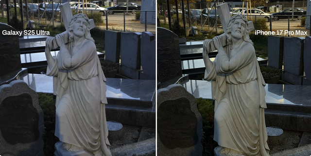 iPhone 17 Pro Max 对比 Galaxy S25 Ultra – 一天使用相机和电池测试！