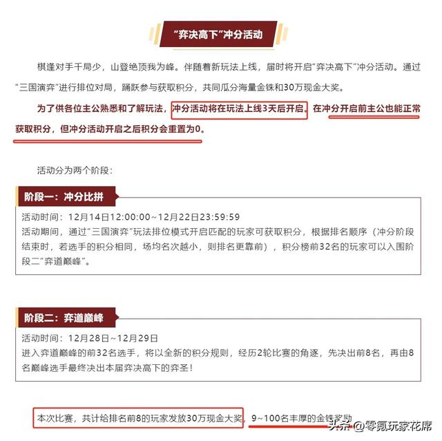 三国演排位赛，第一名10万现金，总奖金30万