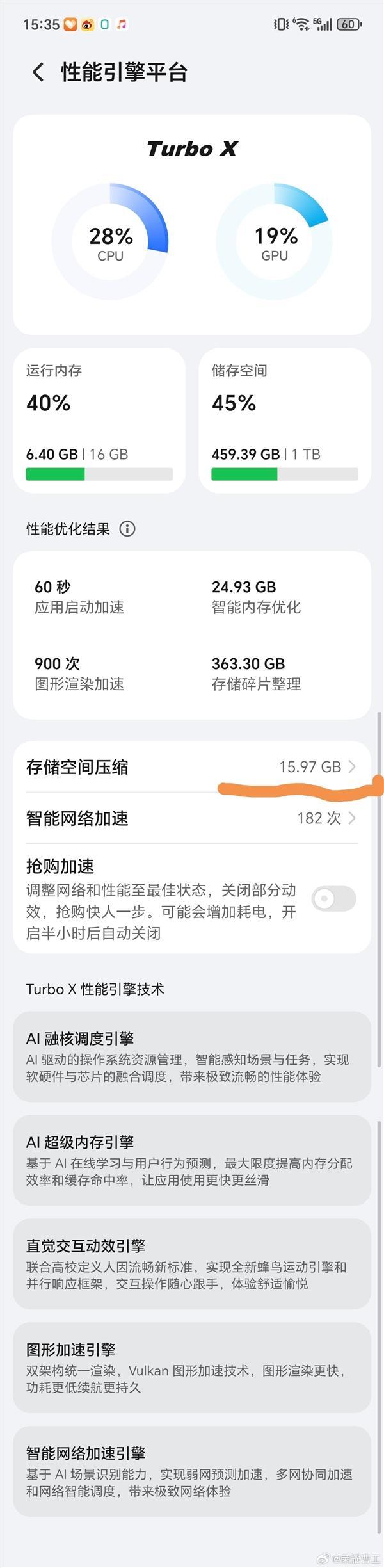 存储涨价300%：荣耀实测空间压缩 普通人的内存救星？