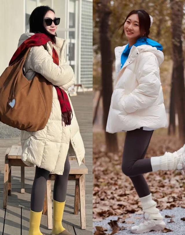 降温啦，“鲨鱼裤”今年冬天火爆了，中年女人这样穿时髦又显瘦！