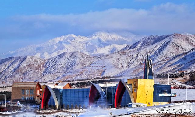 山阴县，雪后的广武国际滑雪场