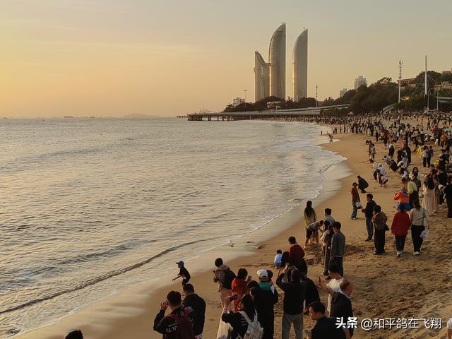 厦门海滨的落日之梦