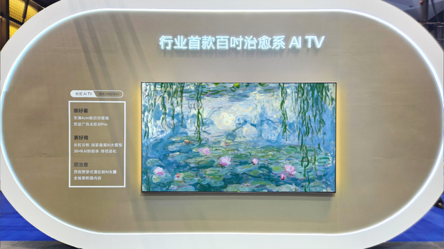 定义有温度的未来家！长虹携治愈系AI TV亮相世界显示大会