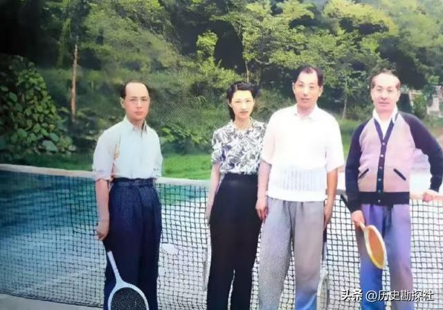 张学良和赵一荻被幽禁的真实彩色照，35岁赵一荻皮肤白皙风韵犹存