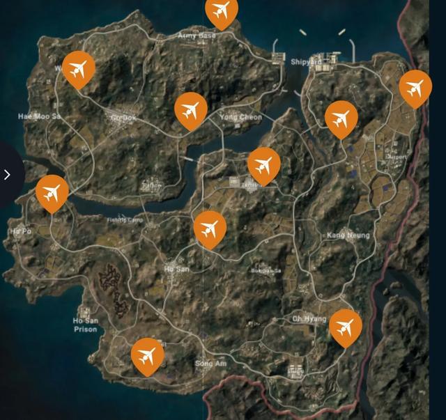 PUBG全部点位收藏！