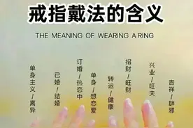 戒指的戴法的含义是什么？不妨你看看，不知道的赶紧收藏图片