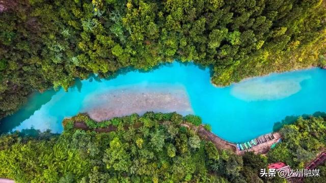 渠县賨人谷的秋天“水”醒啦，去解锁川东小九寨！