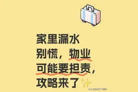 家里漏水别慌！物业可能要担责，这攻略救命图片