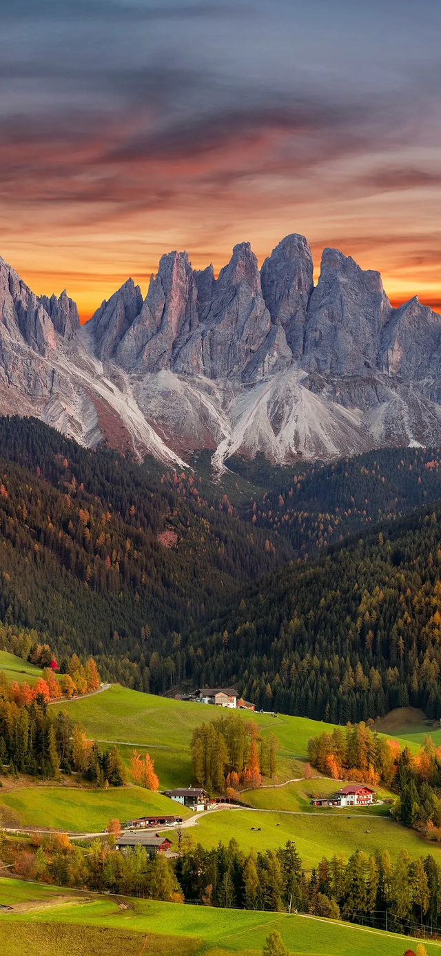 手机壁纸|高耸入云的山峰自然景色