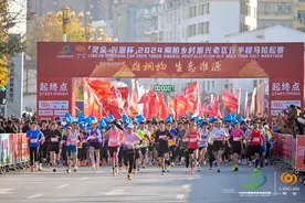 燃动全城，“灵金·兴源杯”2024桐柏乡村振兴老区行半程马拉松赛激情开跑！图片