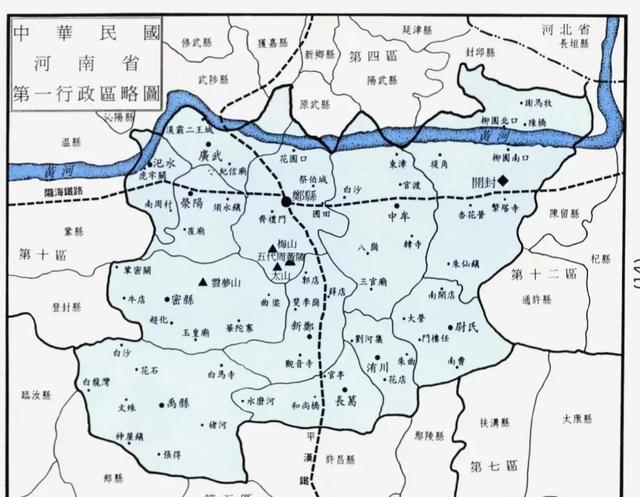 1958年河南开封下辖2市21县，或许是繁华开封的最后一瞥！