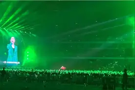 凤凰传奇兰州演唱会，男子挥动国旗，被保安阻止，娱乐真的要适度图片