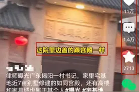 律师曝光广东揭阳村书记家宅基地近7亩，家里家外装修堪比宫殿！图片