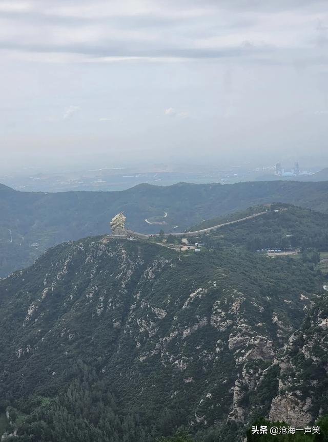 雄伟壮观的始祖山中天门，仰望天空，俯瞰大山，美哉善哉悠哉