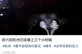 回杭网友崩溃了：服务区都出不去！刚刚多个入口关闭，排队5公里以上，真正的高峰还没到图片