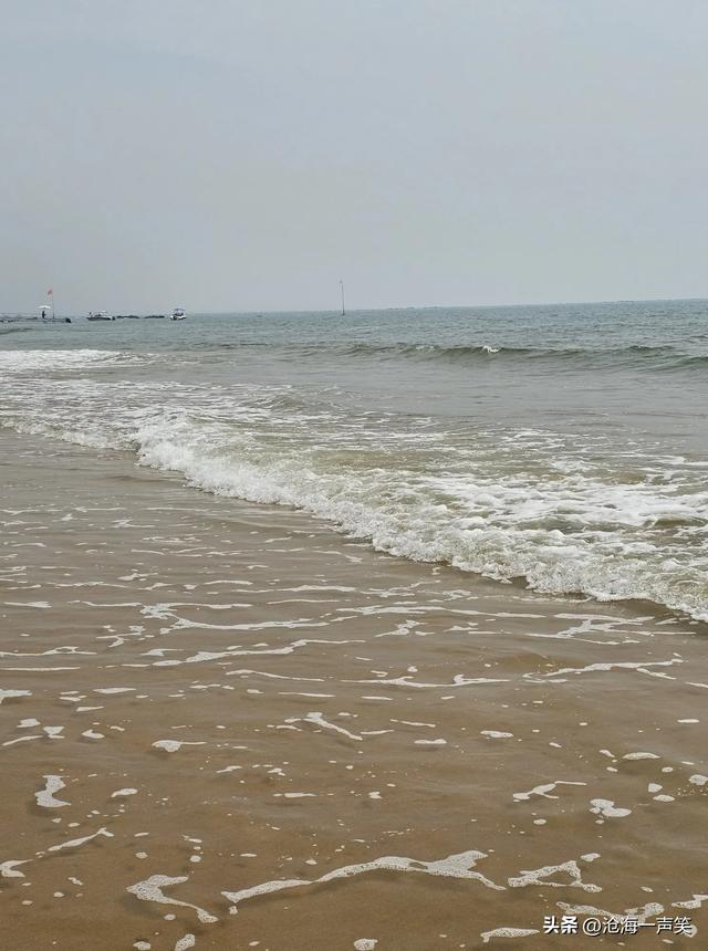 大海情深，沙滩，赶海，汽艇，人群，畅泳，其乐无穷……