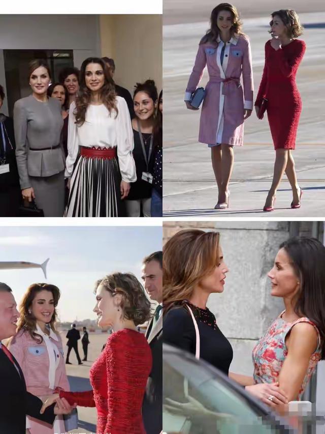 费利佩六世携王后抵达北京，莱蒂齐亚穿中式花朵外套，美丽有气质