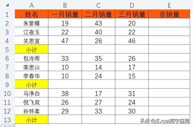 高手常用的快速求和方法 十秒教会你求和技巧 EXCEL表格快速求和