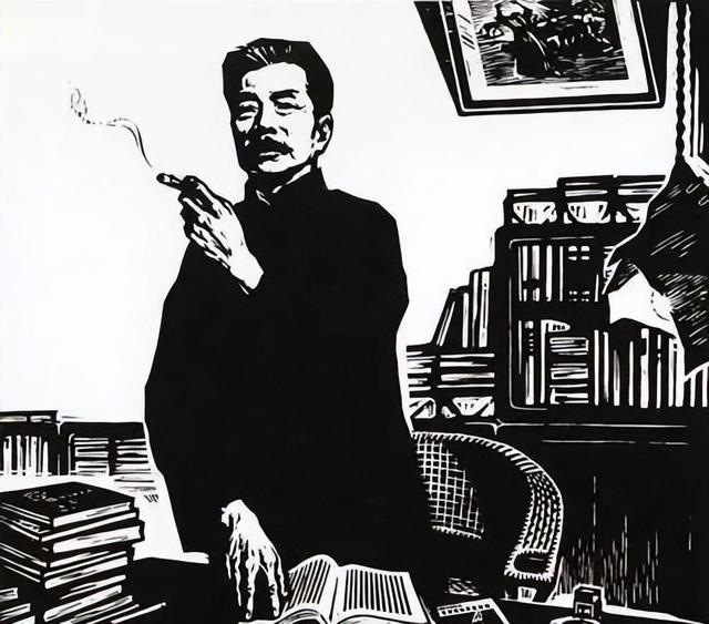 浙江鲁迅研究会秘书长谈鲁迅夹烟墙画