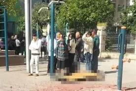 实探“男子吊脖锻炼致死”小区：居民称他酷爱锻炼，否认他此举是为治颈椎病图片