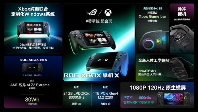 科隆展最瞩目的硬件！XBOX掌机X发布：PC和主机大作随身玩