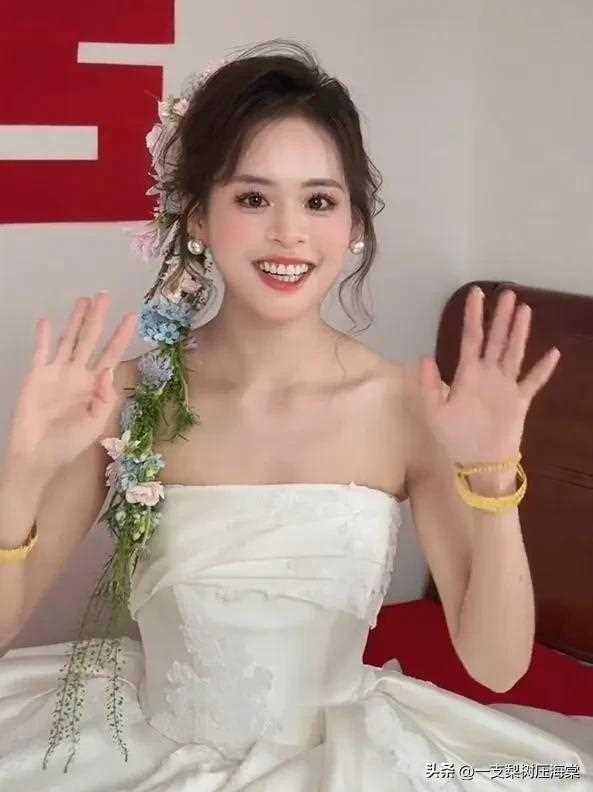 广西一新娘出嫁，美得让人忍不住心动：新郎不得每天都守着