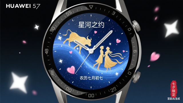 华为悄悄上新！七夕情侣表盘，科技圈最浪漫的仪式感来了