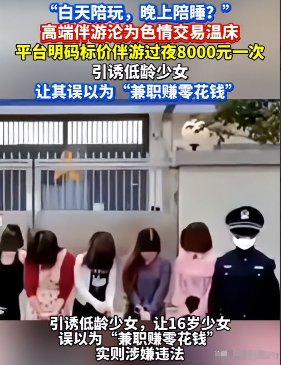 白天陪玩、晚上陪睡！明码标价8000元一次，未成年人成重点目标