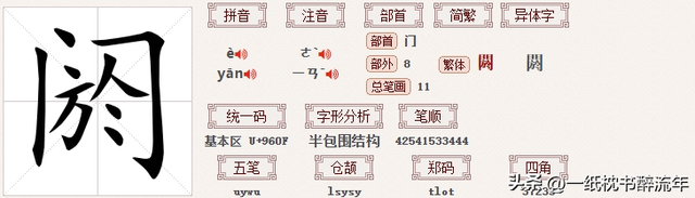 "阏"怎么读?什么意思?"单阏"的读音和意思是什么?