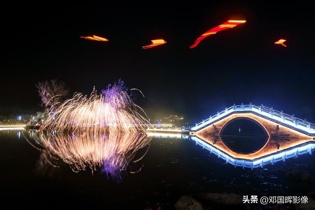 河南新地标：济源龙泉湖生态公园春节惊艳亮相