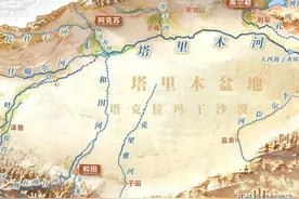中国新疆：“塔里木运河”工程！图片
