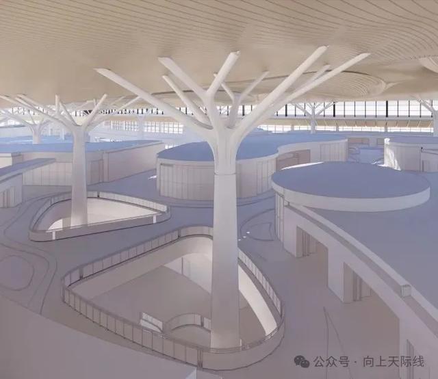 73万方！昆明长水国际机场T2航站楼北段 首根花瓣柱成功吊装！