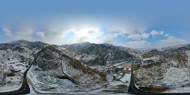 连云港：雪染花果山 仙境落港城