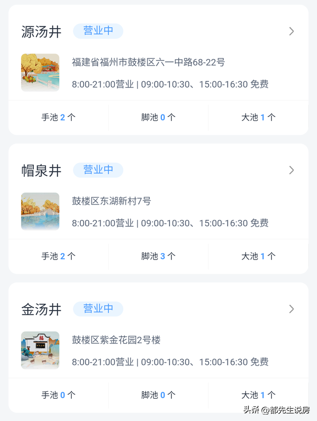 吴石故乡涌泉相报，有钱没钱都可以泡，福建省会街头早有免费温泉