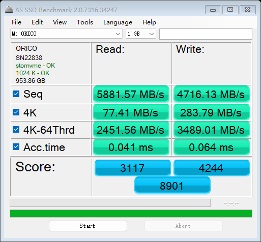 火力全开依然冷酷到底，奥睿科OSC冰甲固态硬盘PCIe4.0 1TB版测评