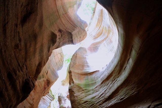 甘泉大峡谷，龙巴沟和桦树沟（桦树沟类溶洞）