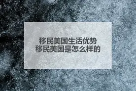 移民美国生活优势，移民美国是怎么样的？图片