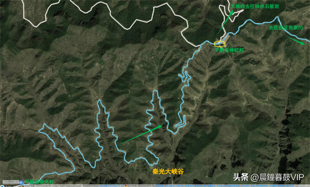 太行山平顺县的天路