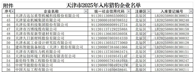 天津首批！北辰“猎豹”13家！