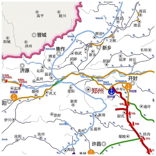 河南打造郑州港，要恢复贾鲁河通航，尉氏港区可通航千吨级船舶