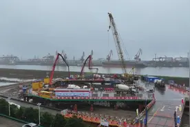 甬江特大桥，“进度条”刷新图片