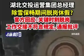 湖北高速因冻雨造成拥堵，相关责任人已找到，已被批评处理！图片