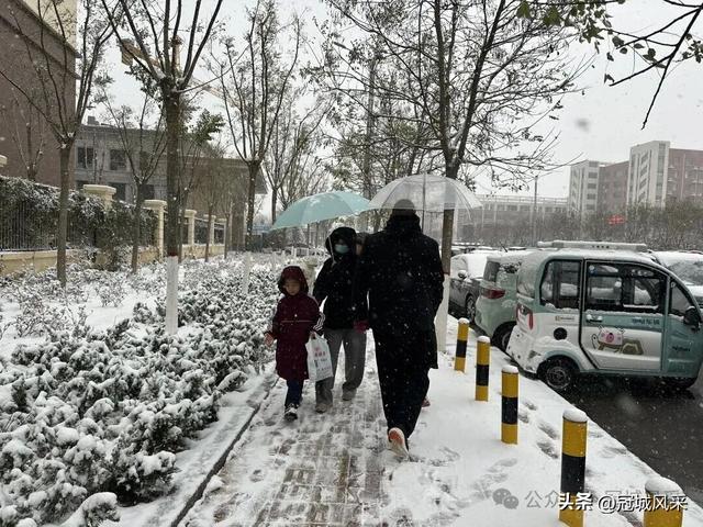 2025年冠县第一场冬雪