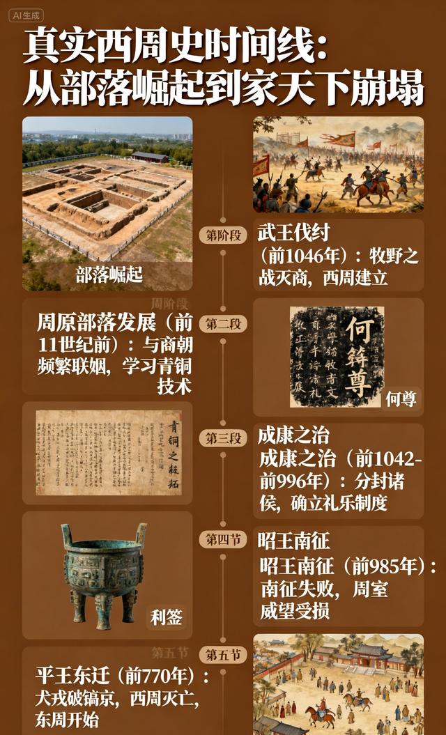 跳出封神演义！10分钟理清真实西周史，从部落崛起到家天下崩塌